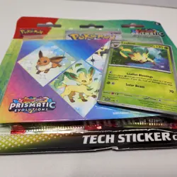 Pokemon Scarlet Violet Prismatic Evolutions Tech Sticker Collection Leafeon - Image 4