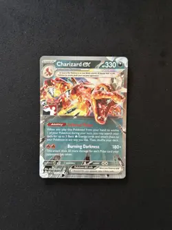 Charizard ex 125/197 Play! Stamp – Obsidian Flames – Pokemon TCG – NM - Image 1