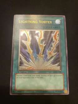 Yugioh Lightning Vortex Ultimate Rare 1st Edition FET-EN040 Lightly Played - Image 1