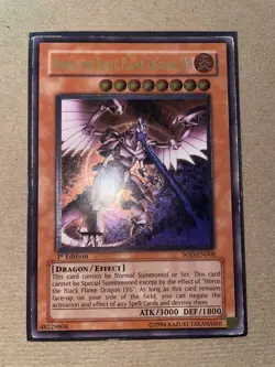 Yu-Gi-Oh! Horus the Black Flame Dragon LV8 1st Ed SOD-EN008 Ultimate Rare - MP - Image 2