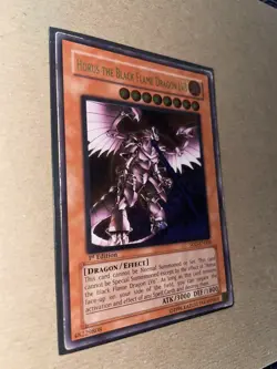 Yu-Gi-Oh! Horus the Black Flame Dragon LV8 1st Ed SOD-EN008 Ultimate Rare - MP - Image 3