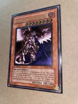 Yu-Gi-Oh! Horus the Black Flame Dragon LV8 1st Ed SOD-EN008 Ultimate Rare - MP - Image 4