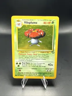 Pokemon TCG Vileplume 15/64 Holo Rare Unlimited Card Jungle 1999 - Image 1