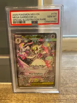 Pokemon Mega Gardevoir Ex Mega Evolution Card 178/132 PSA 10 - Image 1