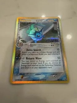 Pokemon Vaporeon EX Delta Species 18/113 Holo Rare Stage 1 70HP Card - Image 2