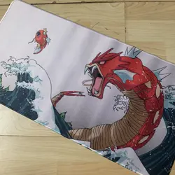 Gyarados Lake Rubber Playmat Play Mat For Tcg Trading Card Game Pokemon Mouse - Image 1