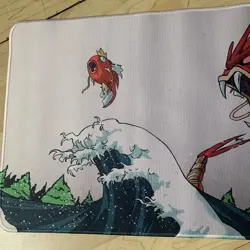 Gyarados Lake Rubber Playmat Play Mat For Tcg Trading Card Game Pokemon Mouse - Image 3