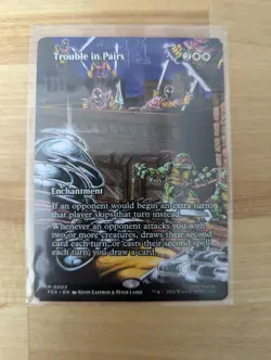Trouble in Pairs (Borderless) 0003 - PZA Teenage Mutant Ninja Turtles - MTG NM/M - Image 1