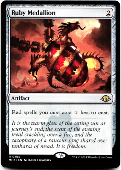 Ruby Medallion (NM) Modern Horizons 3 MH3 Magic MTG - Image 1