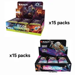 MTG Edge Of Eternities + Foundations, [x30] Booster Lot - [x15/each Set] - Image 1