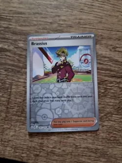 Pokemon SV Obsidian Flames Brassius Reverse Holo Uncommon 187/197 - Image 1