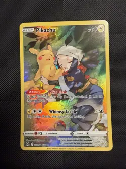 Pokemon TCG Pikachu TG05/TG30 Holo Rare Lost Origin Full Art NM - Image 1