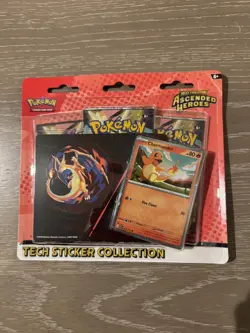 Pokemon TCG Ascended Heroes - 2 x Tech Sticker Collection - Ghastly & Charmander - Image 2