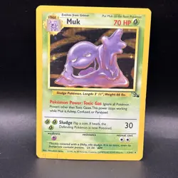 Pokemon Fossil Muk 13/62 Holo Rare - Image 1