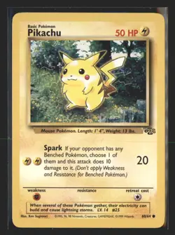 Pokemon Jungle Pikachu #60/64 WOTC Common - Image 1