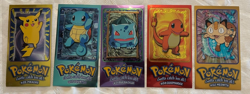 Pokemon TOPPS Series 1 - Complete JUMBO Boxtopper set 5/5 NM/M - Image 1