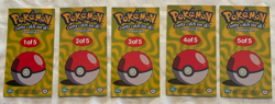 Pokemon TOPPS Series 1 - Complete JUMBO Boxtopper set 5/5 NM/M - Image 2
