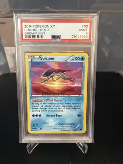 2016 POKEMON XY BREAKPOINT #30 SUICUNE-HOLO BREAKPOINT - Image 1
