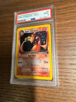 Pokemon Dark Charizard 2000 Team Rocket Unlimited #4 Holo PSA 9 Mint - Image 5