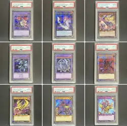 PSA 10 9peace set Yugioh Japanese Dark Magician Girl Secret Rare - Image 1