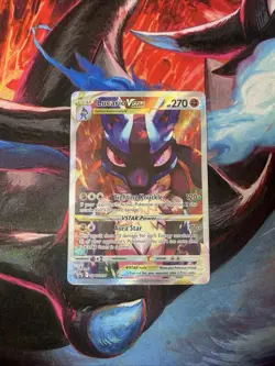 Pokemon TCG Lucario VSTAR Black Star Promo SWSH291 Holo Card NM/Mint Condition - Image 1
