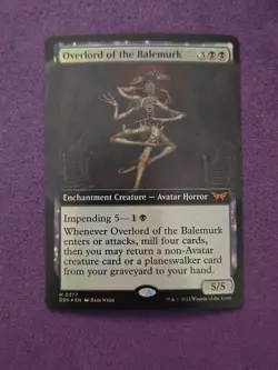 MTG Overlord of the Balemurk (Extended Art) Duskmourn: House of Horror Foil NM - Image 1