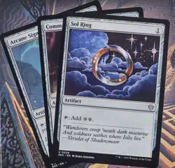 X3 Commander Artifact Staples(Sol Ring Commanders Sphere Arcane Signet) MTG NM - Image 1