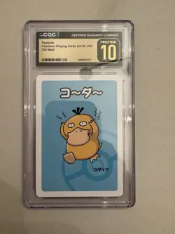 CGC 10 Pristine Psyduck Old Maid Playing Card 2019 Pokemon - Image 1