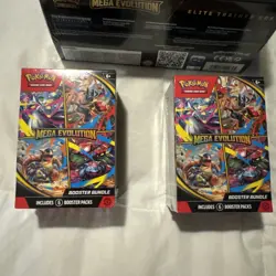 Pokemon TCG Mega Evolution Sealed Lot (2 ETB, 2 Tin, 2 Booster Bundle) - Image 4
