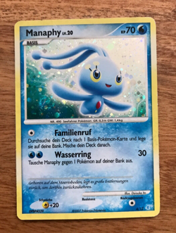 Pokemon MANAPHY LV. 20 Holo D&P Trainer Kit 4/12 Deutsch - Image 1