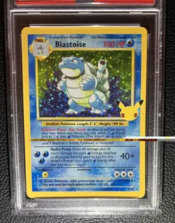 2021 POKEMON CELEBRATIONS CLASSIC COLLECTION #2 BLASTOISE-HOLO PSA 10 - Image 3