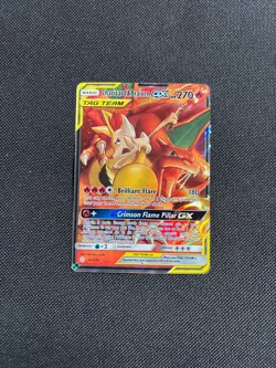 Charizard & Braixen GX 22/236 - Cosmic Eclipse Tag Team Pokemon TCG NM - Image 1