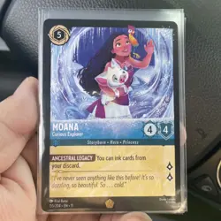 Moana - Curious Explorer 155/204 Winterspell Legendary Disney Lorcana TCG - Image 1