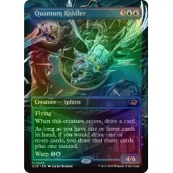 FOIL QUANTUM RIDDLER (BORDERLESS) Edge Of Eternities EOE Magic MTG MINT CARD - Image 1