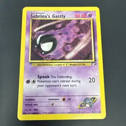 Pokemon TCG Gym Heroes Set - Sabrina’s Gastly #93/132 - Common Non-Holo Card - Image 1