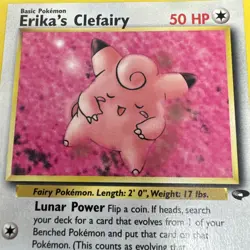 Erika's Clefairy 40/132 Reg. Gym Challenge Pokemon TCG Card - LP - Image 2