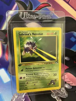 Pokemon Card - Sabrina's Venonat 96/132 Com Gym Heroes WOTC 1st Edition - Image 1