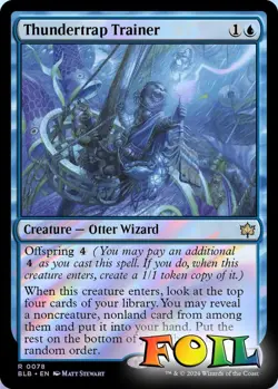 Thundertrap Trainer 0078 MTG Bloomburrow Rare NP Foil - Image 1