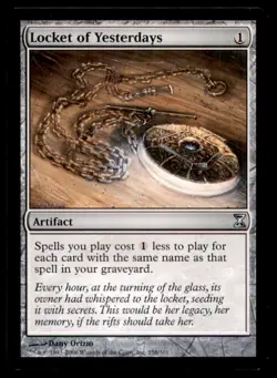 MTG Locket of Yesterdays LP Light Play Time Spiral [4155] - Image 1