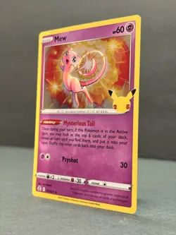 Mew 11/25 Celebrations Holo 25th Anniversary Pokemon Card NM - Image 3