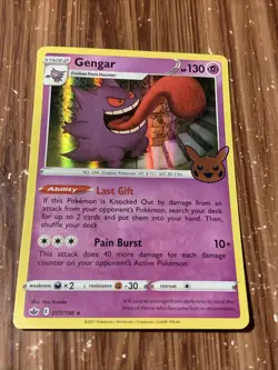 Pokemon - Gengar 57/198 Trick or Trade Chilling Reign Holo Rare 066/196 - Image 3