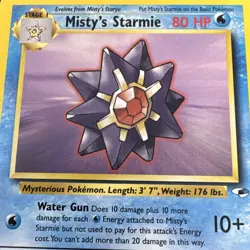 Misty's Starmie 56/132 - LP - Gym Heroes, WOTC Pokemon Vintage - Image 2