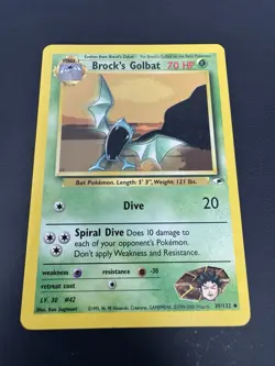 Brock's Golbat - 39/132 Gym Heroes - Pokemon TCG - Uncommon - 2000 MP - Image 1