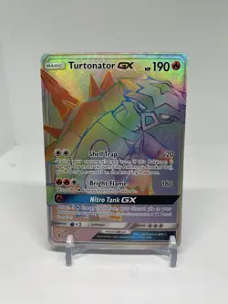Pokemon TCG - Turtonator GX 148/145 Secret Rare - Guardians Rising NM - Image 1