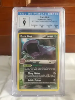 Dark Muk CGC 9 EX Team Rocket Returns 16/109 pokemon - Image 1