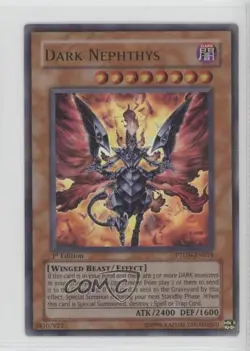 Dark Nephthys 1st Ed. YuGiOh Phantom ness #PTDN-EN018 2008 - Image 1