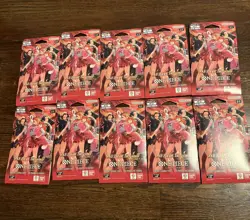 One Piece Card Game EB-03 Heroines Sleeved Booster Pack Lot of 10 Sealed - Image 1