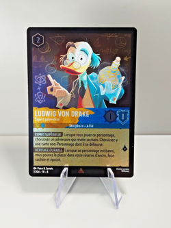 Card LORCANA FR - Chapter 8 7/204 Ludwig von Drake Rare ✨FOIL✨New - Image 1