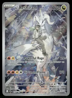 Pokemon Cards N's Reshiram 167/159 Journey Together Illustration Rare NM - Image 1