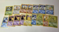 1999 Pokemon Base Set Unlimited Lot 16 Cards Commons C1999 Unplayed Cond - Image 1